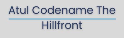 Atul Codename the Hillfront Logo