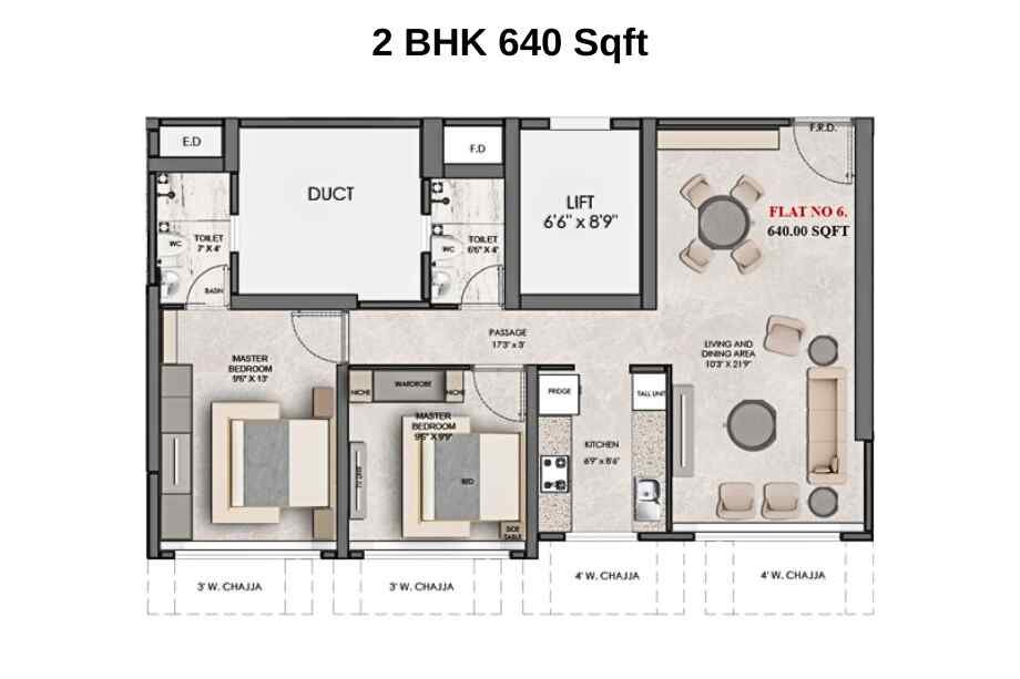 DLH-Leo-Tower-Floor-Plan-2-BHK-640-Sqft-Andheri-West
