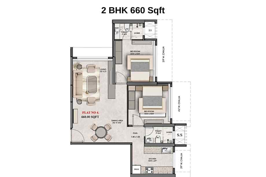 DLH-Leo-Tower-Floor-Plan-2-BHK-660-Sqft-Andheri-West