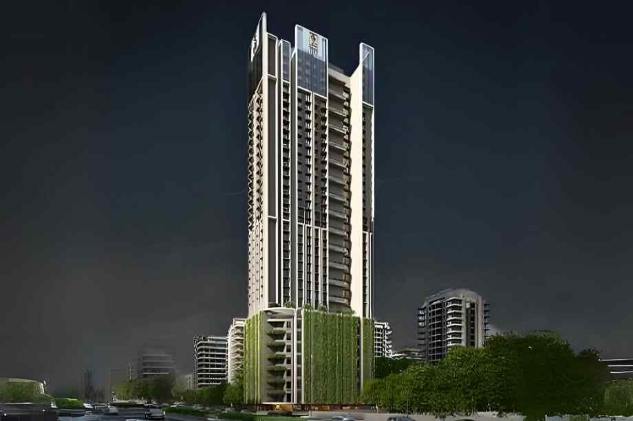DLH-Leo-Tower-Gallery-Elevation-Image-Night-Andheri-West
