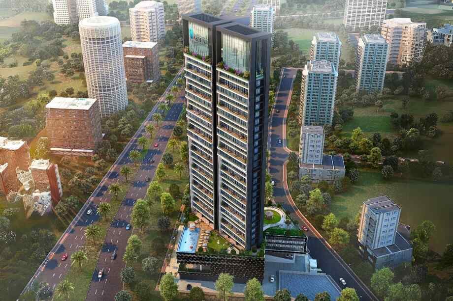 One-Akshar-Gallery-Elevation-Bird-Eye-View-Sanpada-Navi-Mumbai