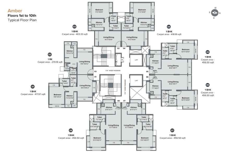 Marathon-Nextown-Phase1-Typical-Floor-Plan-Amber