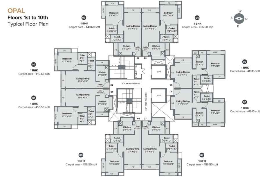 Marathon-Nextown-Phase1-Typical-Floor-Plan-Opal