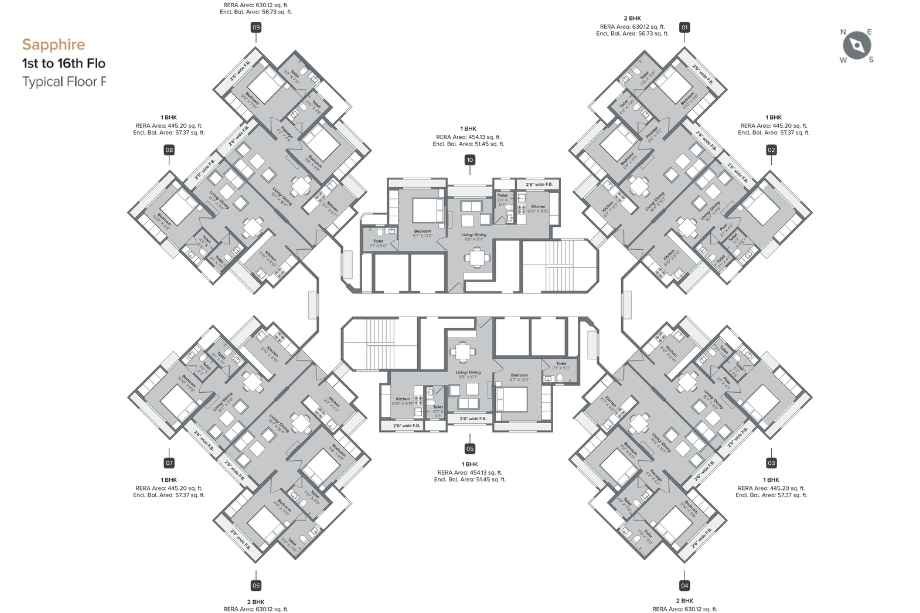Marathon-Nextown-Phase1-Typical-Floor-Plan-Sapphire