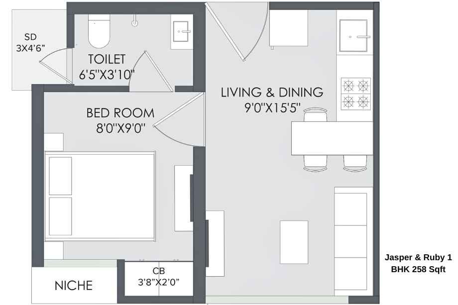 Marathon-Nextown-Phase2-Floor-Plan-Jasper-&-Ruby-1-BHK-258-Sqft