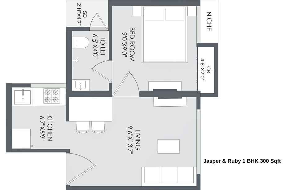 Marathon-Nextown-Phase2-Floor-Plan-Jasper-&-Ruby-1-BHK-300-Sqft