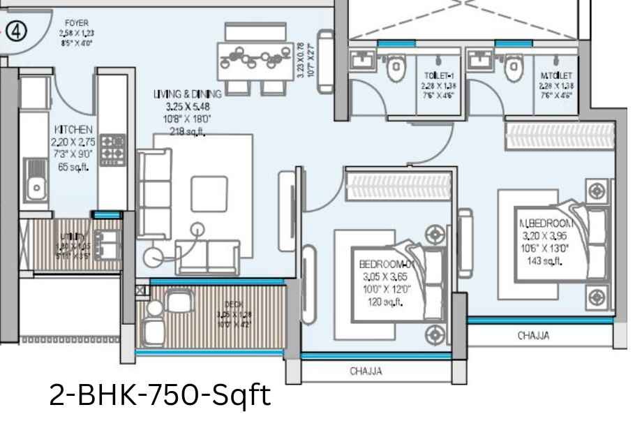 Godrej-Reserve-Internal-2-BHK-750-Sqft