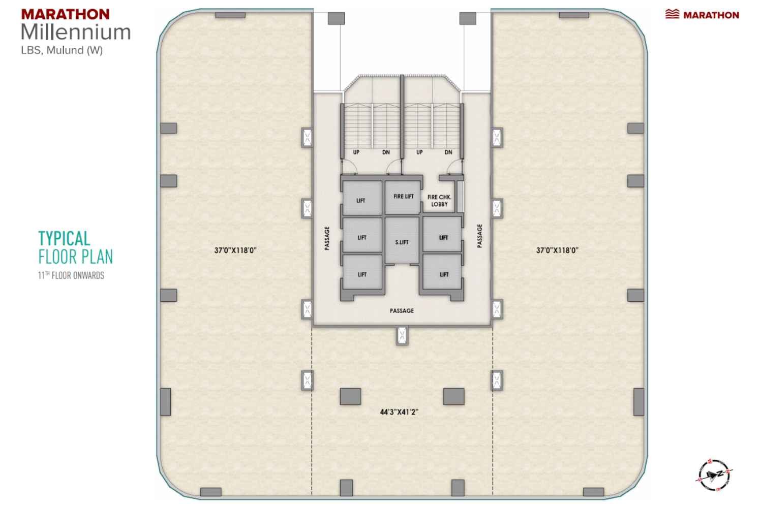 Marathon-millennium-Typical-Floor-Plan