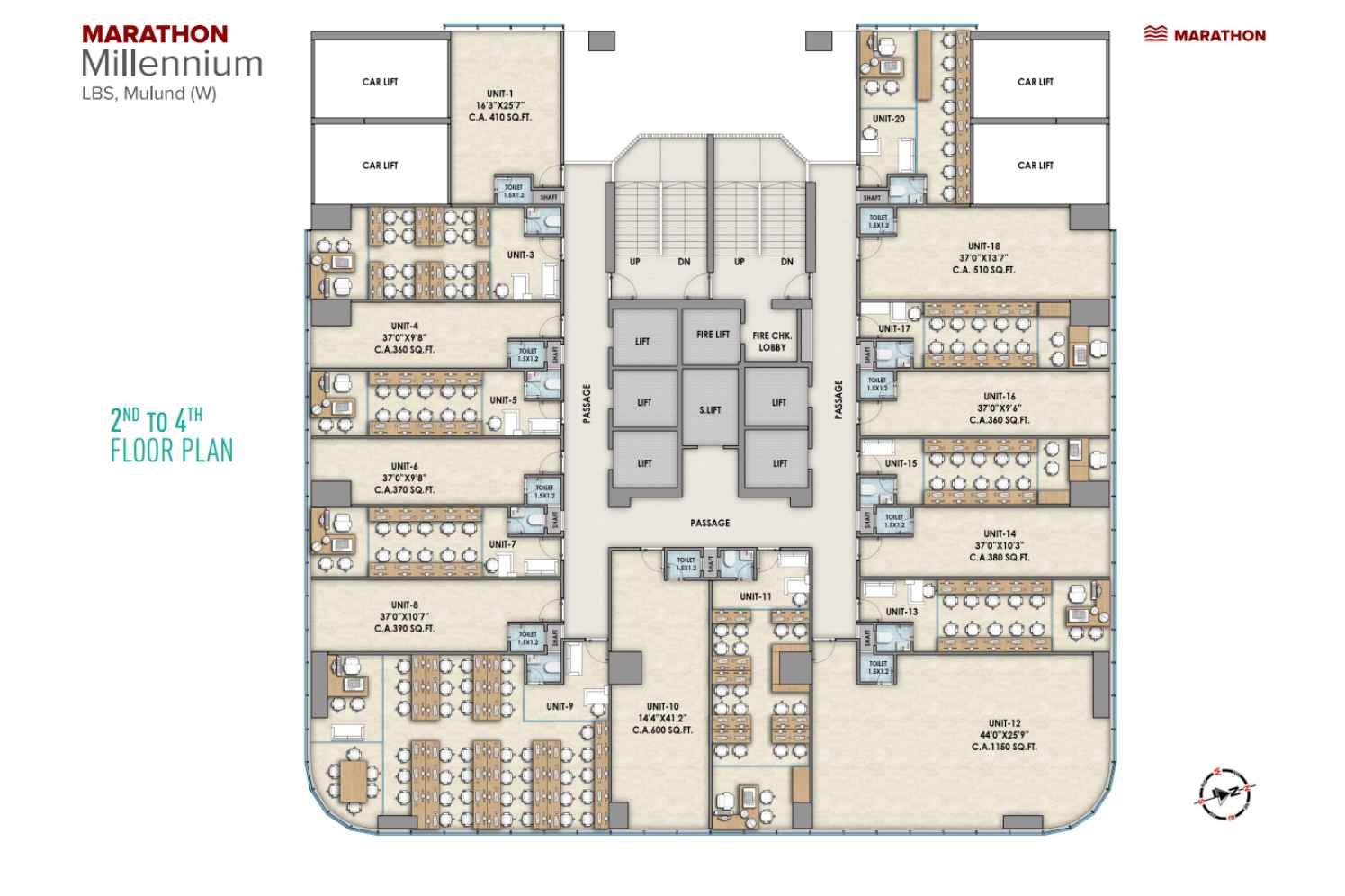 Marathon-millennium-2to4-Floor-Plan