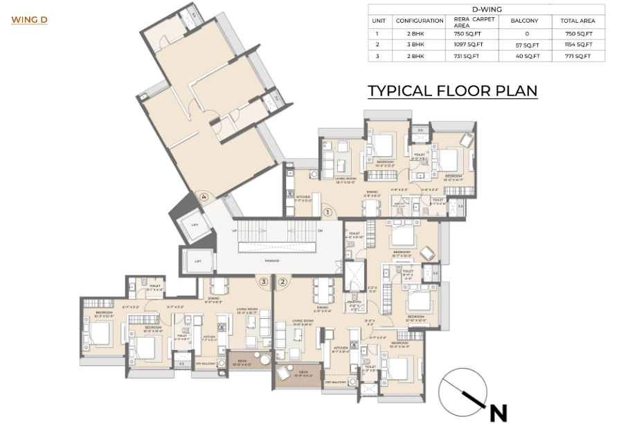 Arkade-Pearl-Typical-Floor-Plan-Wing-D