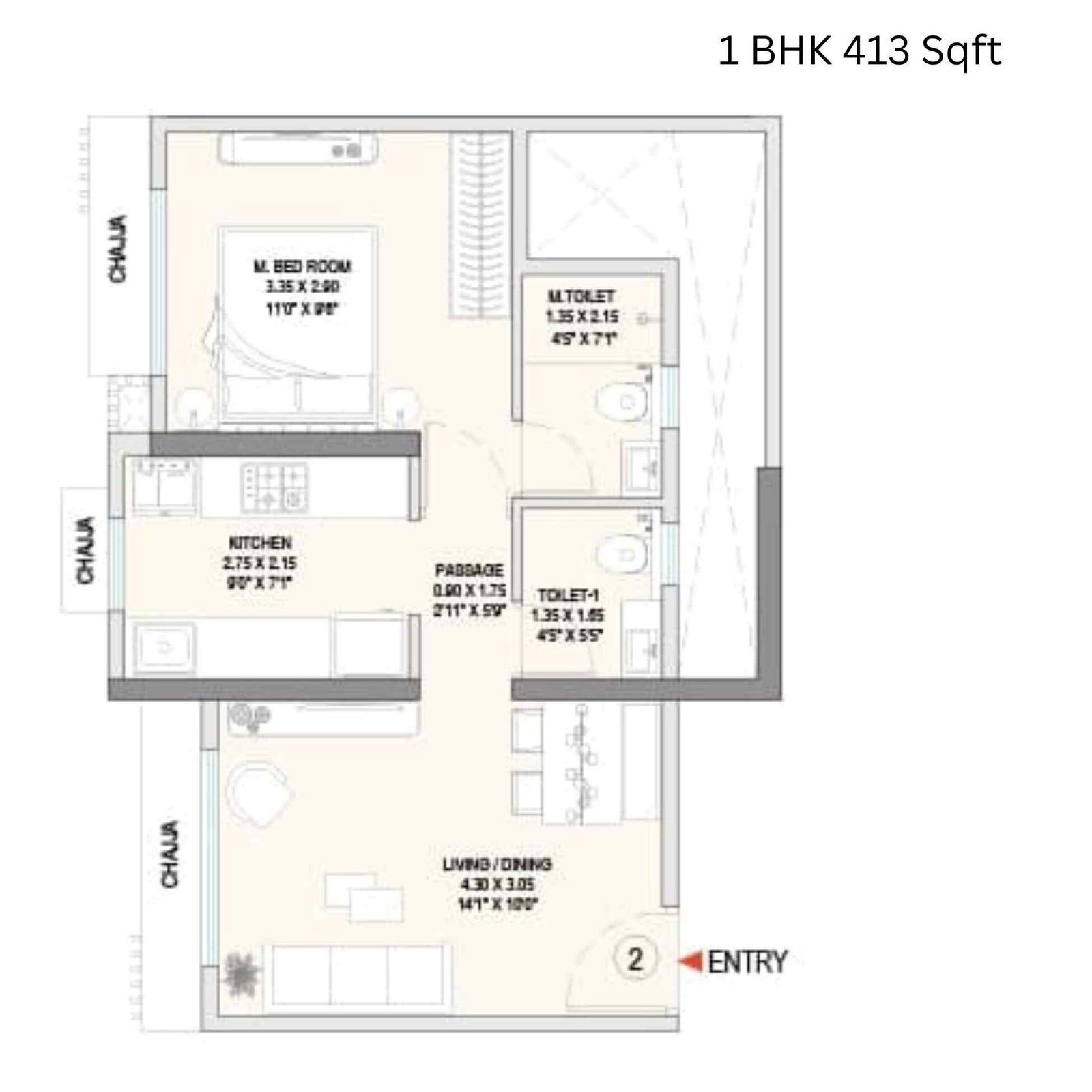 Godrej-Bliss-1-BHK-413-Sqft