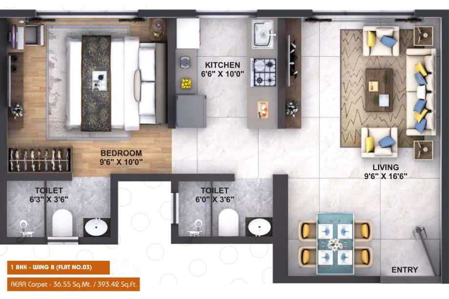 Puneet-Shivalaya-Floor-Plan-1-BHK-393-Sqft