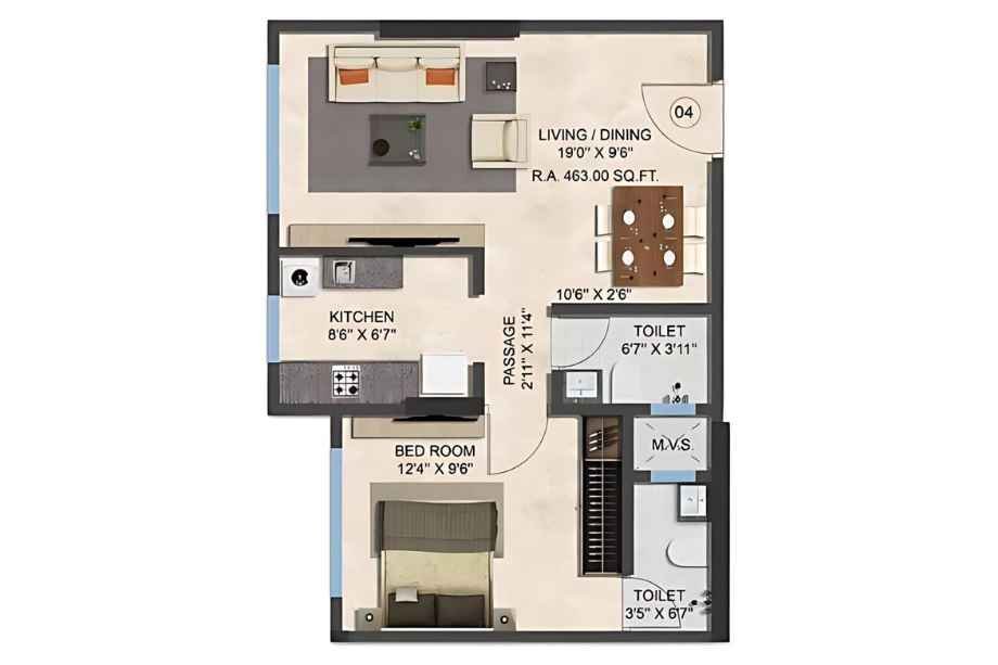 Ranbir-One-Life-Unit-Plan-Flat-4