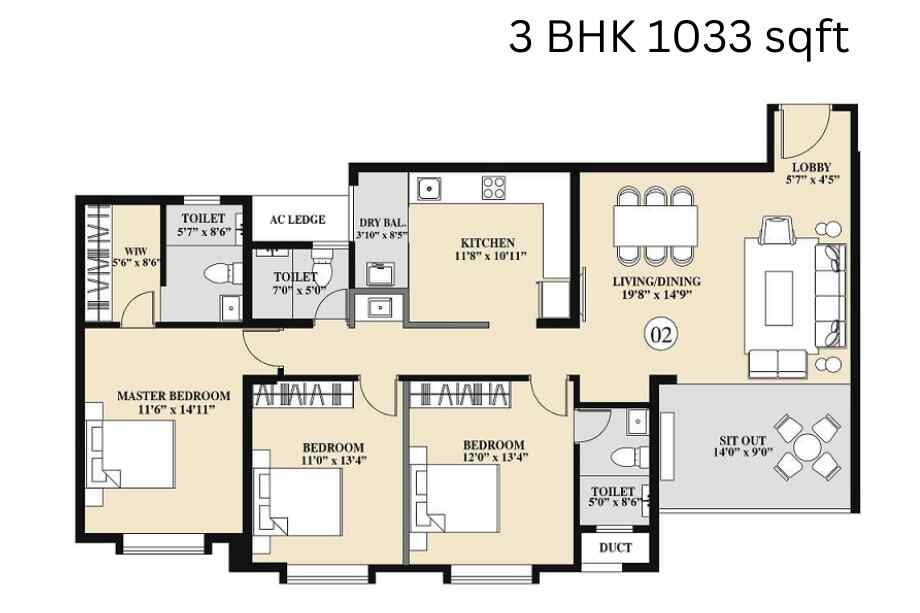 Kolte-Patil-Verve-3-BHK-1033-sqft