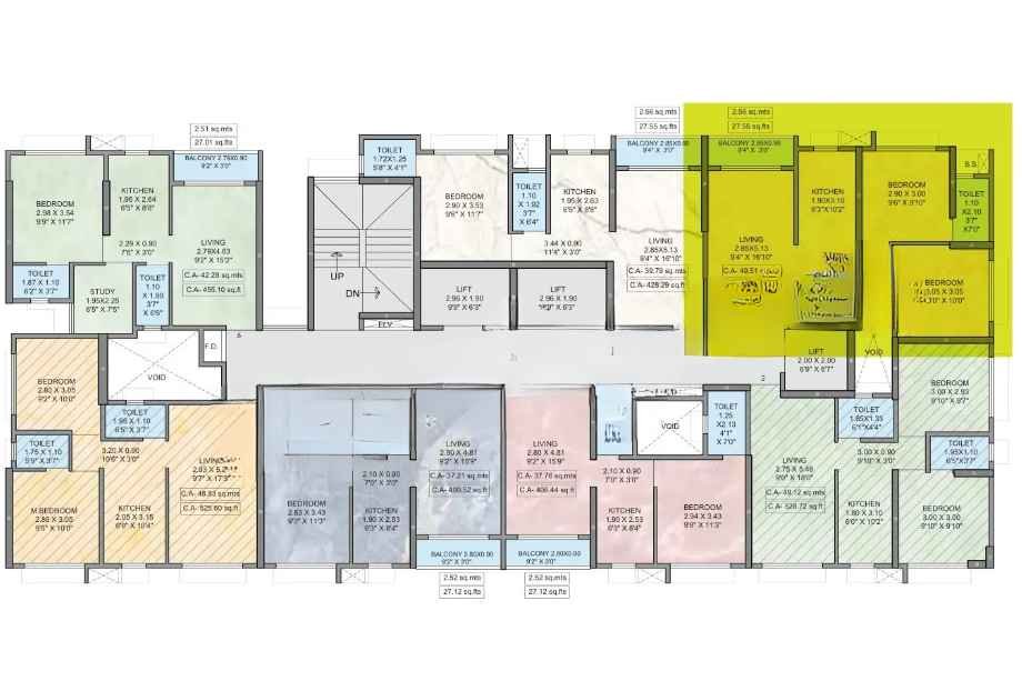 Puneet-Amarjyoti-Key-Floor-Plan