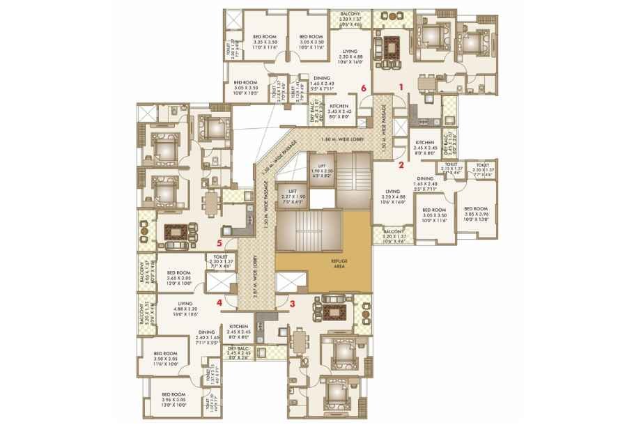 Goodwill-Metropolis-East-Refuge-Floor-Plan-Wing-D