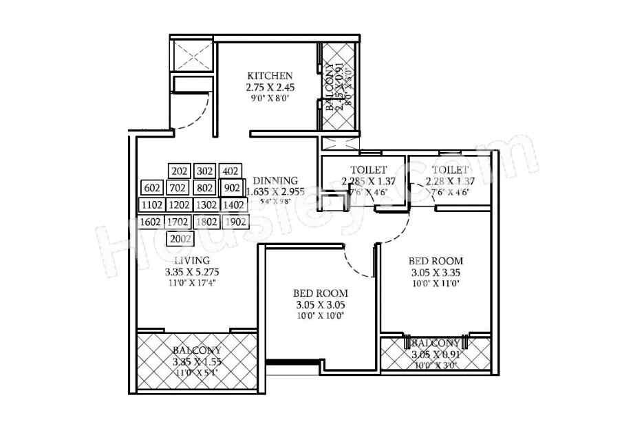 Basil-Maximus-2-BHK-789-sqft