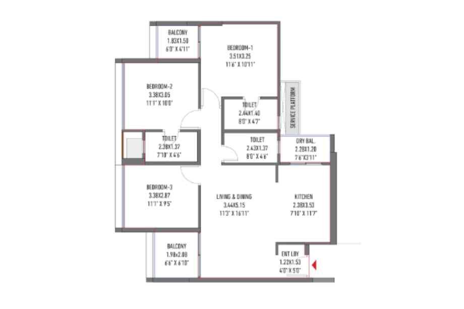 Harivishva-Infinia-2-BHK-809-sqft