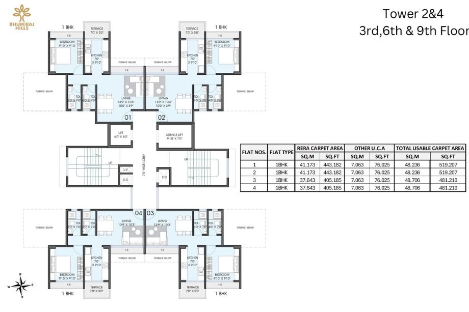 Bhumiraj-Hills-Tower-2-4-3rd-6th-9th-Floor
