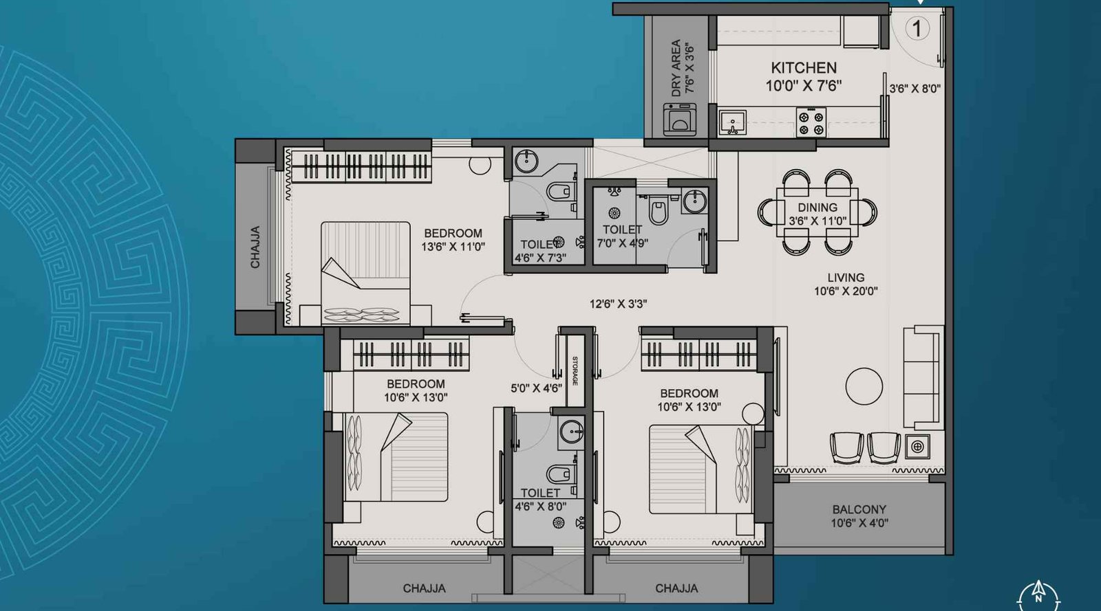 Disha-Elysium-3-BHK-1070-Sqft-image-1