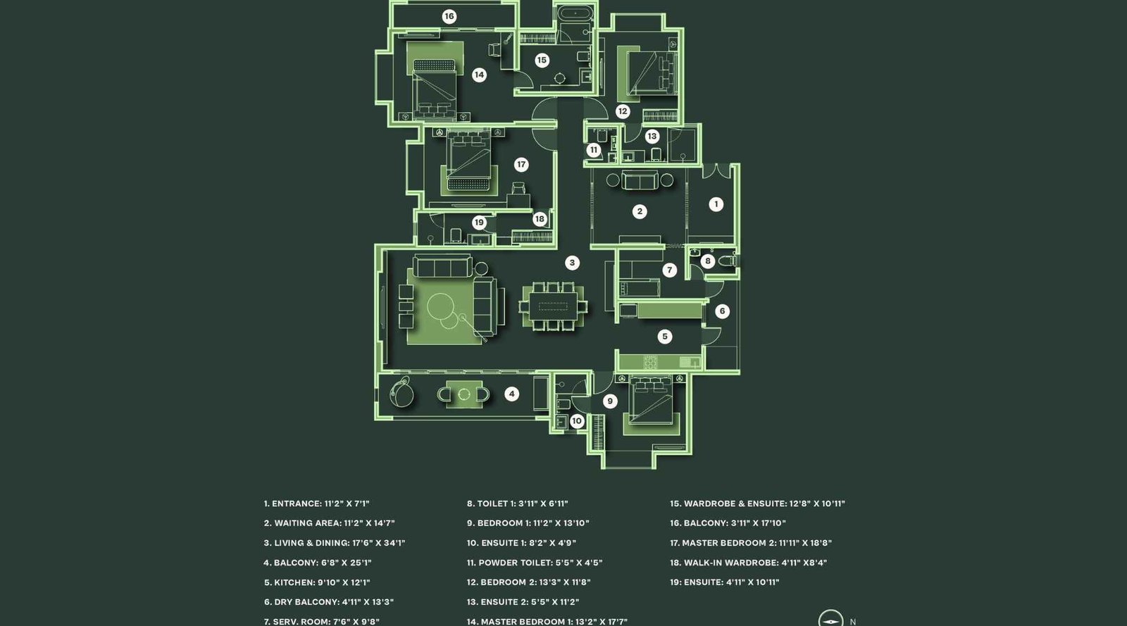 LJM-The-Reserve-floor-plan-4.5-BHK-B-Simplex-image