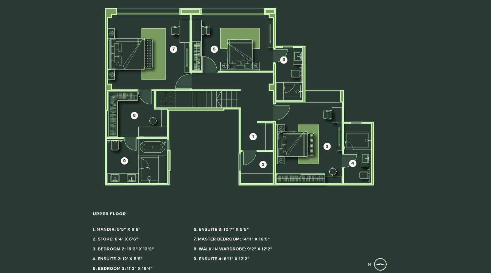 LJM-The-Reserve-floor-plan-4.5-BHK-C-Duplex-image-upper-floor