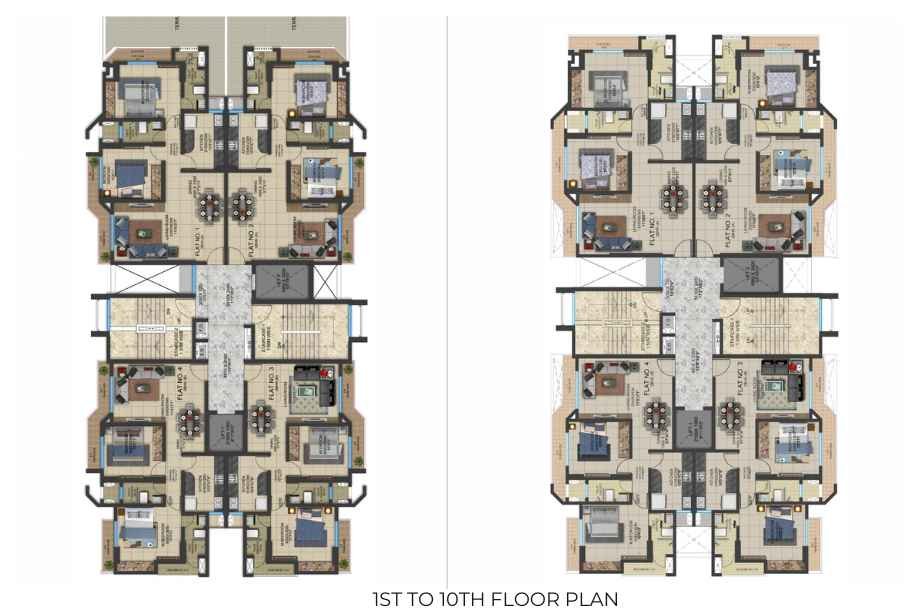 Aurum-1-to-10-th-Floor-Plan