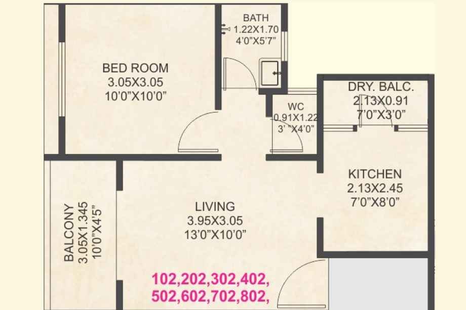 4-Flamingos-Ambegaon-Floor-Plan-1-BHK
