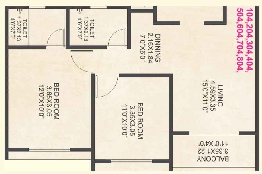 4-Flamingos-Ambegaon-Floor-Plan-2-BHK