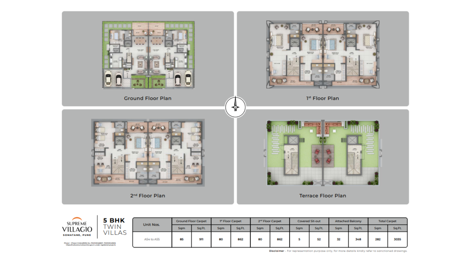 Supreme-Villagio-5-BHK-Twin-Villas-3035-Sqft