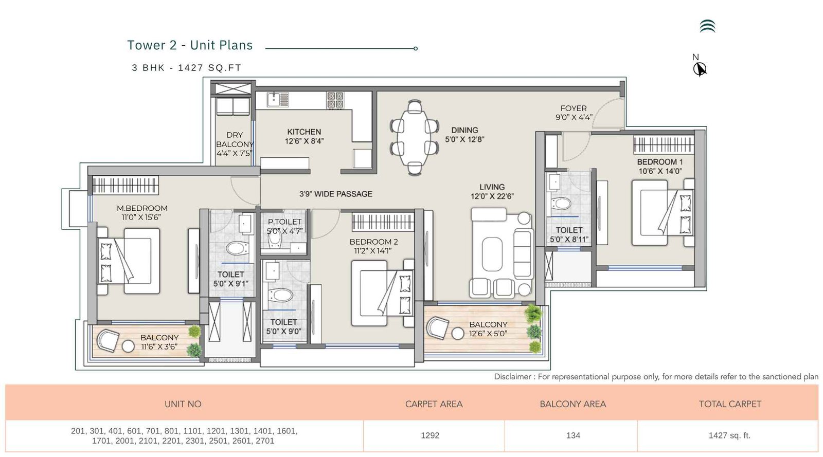 Supreme-Towers-3-bhk-1427-sqft