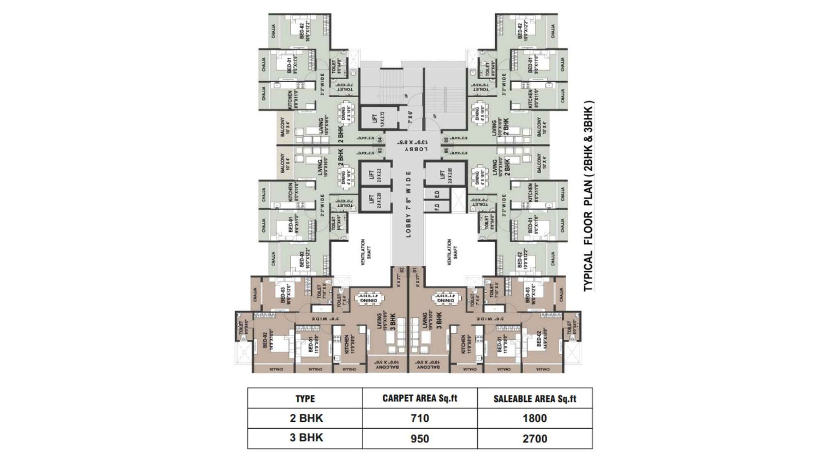 Kedarnath-The-Nirvana-Typical-Floor-Plan