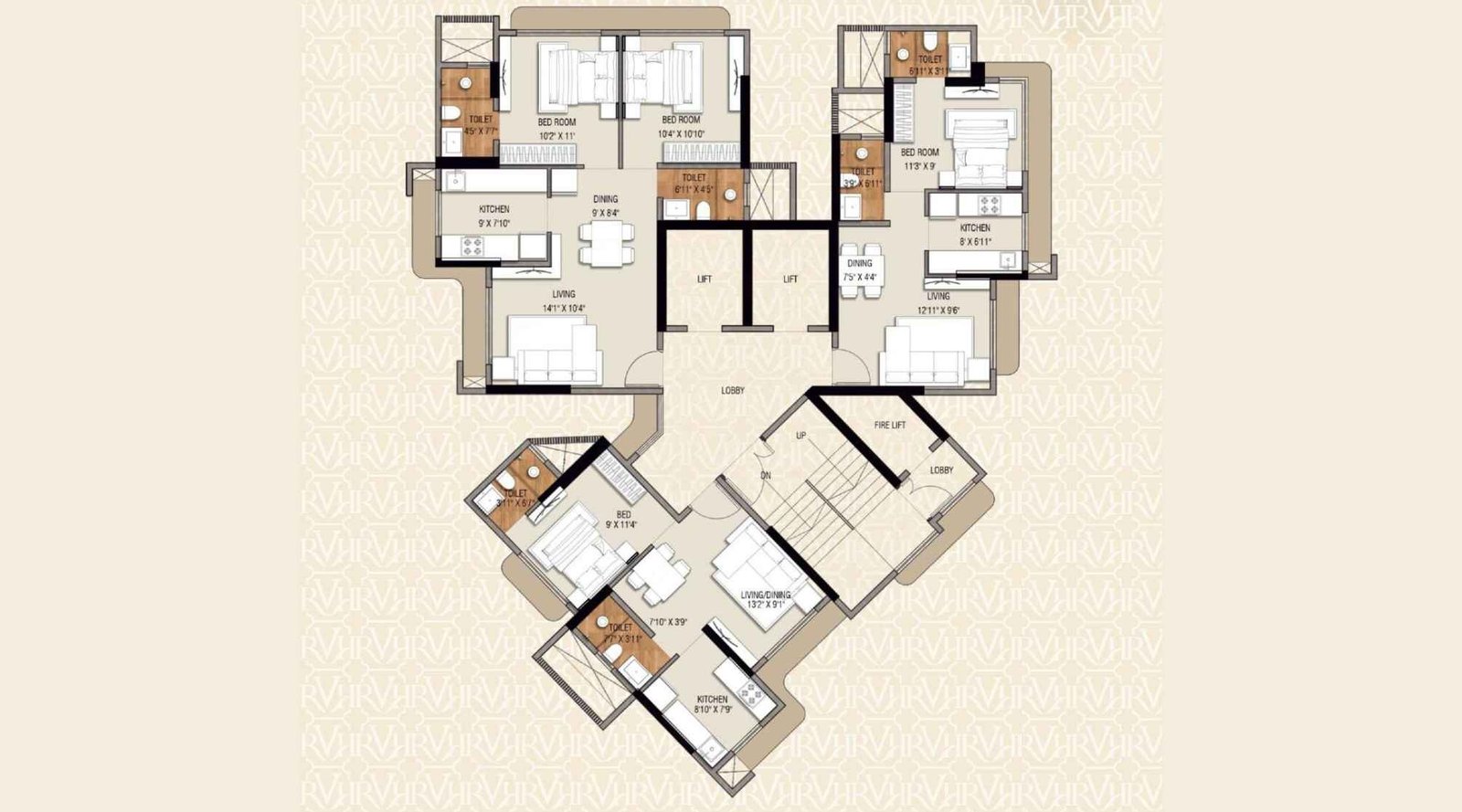 Ramdev-Veeral-Heights-typical-floor-plan