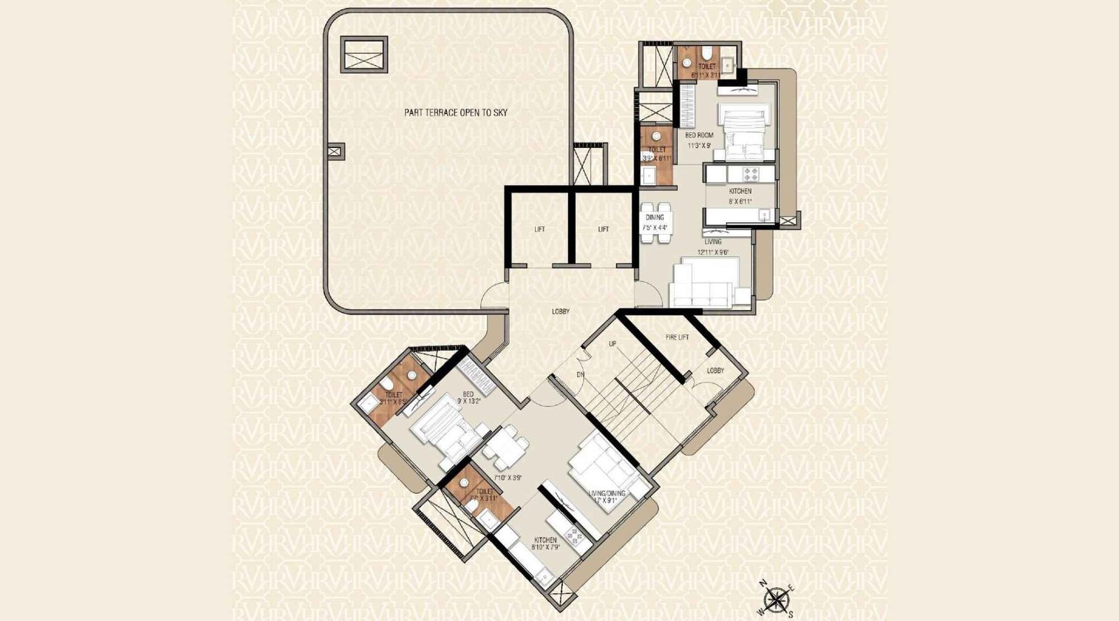 Ramdev-Veeral-Heights-18th-floor-plan