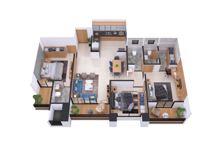 Star-Solasta-Floor-Plan-3-BHK