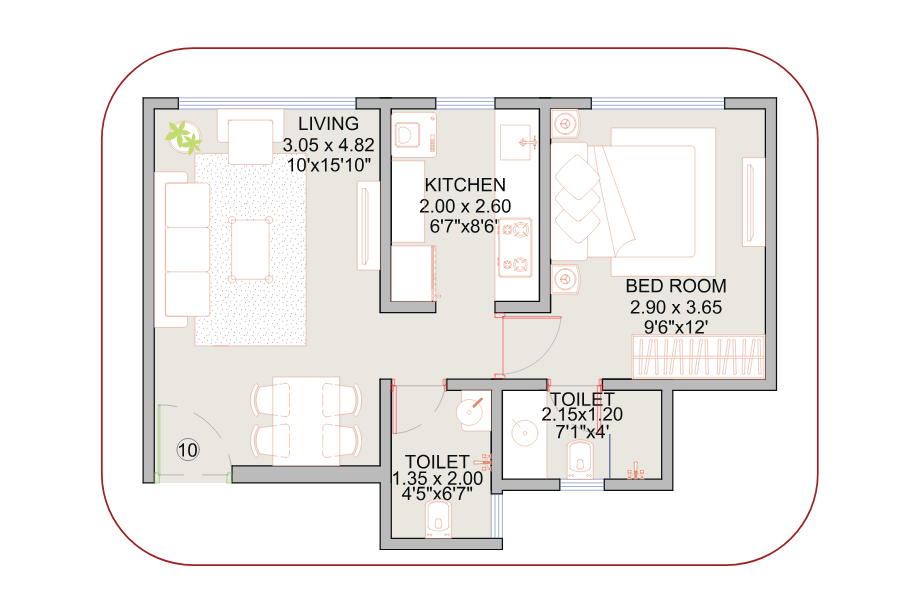 Tamos-Square-Floor-Plan-1-BHK-434-Sqft