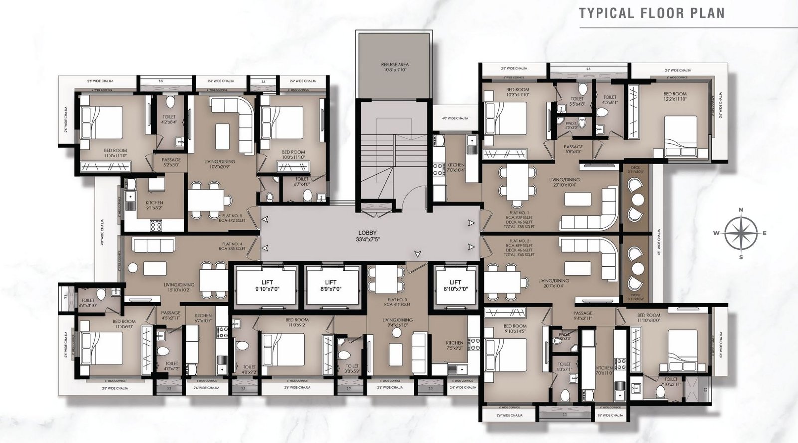 Ariha-Vincere-Typical- Floor-Plan