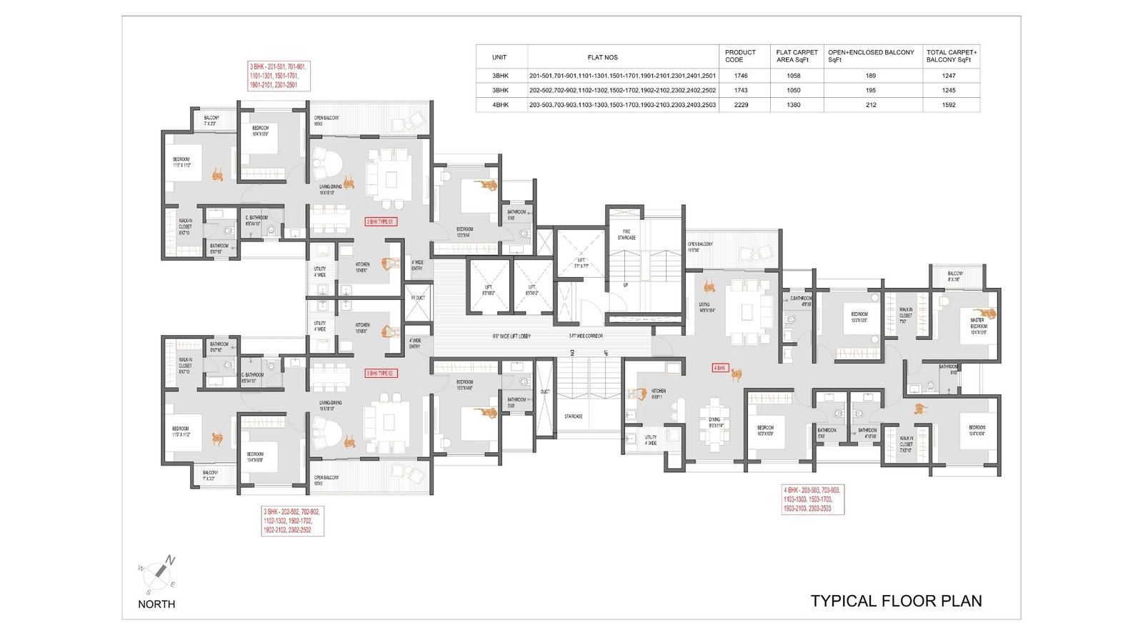 Nitaara-Tower-Typical-Floor-Plan