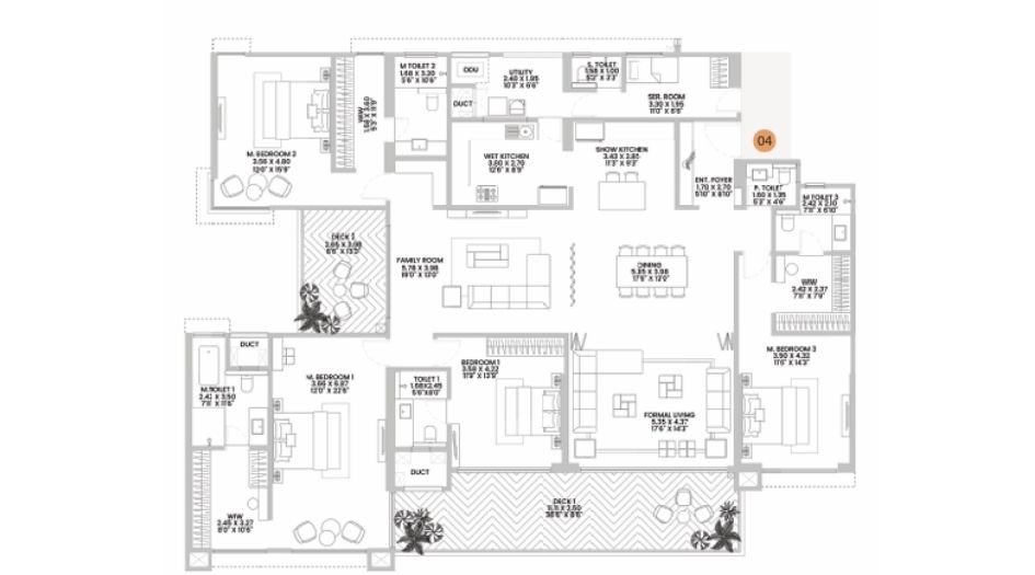 Hellios-at-Raheja-Galaxy-4BHK-3112sqft-unitplan