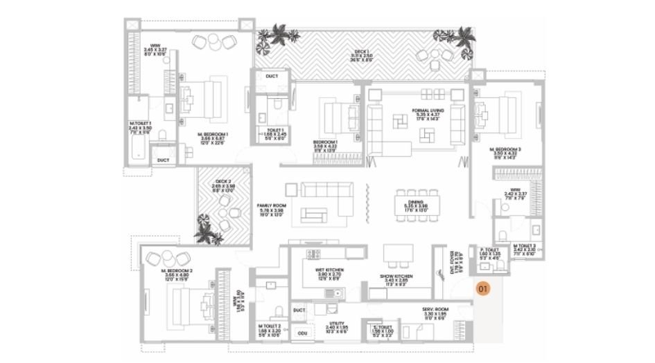 Hellios-at-Raheja-Galaxy-4BHK-2625sqft-UnitPlan