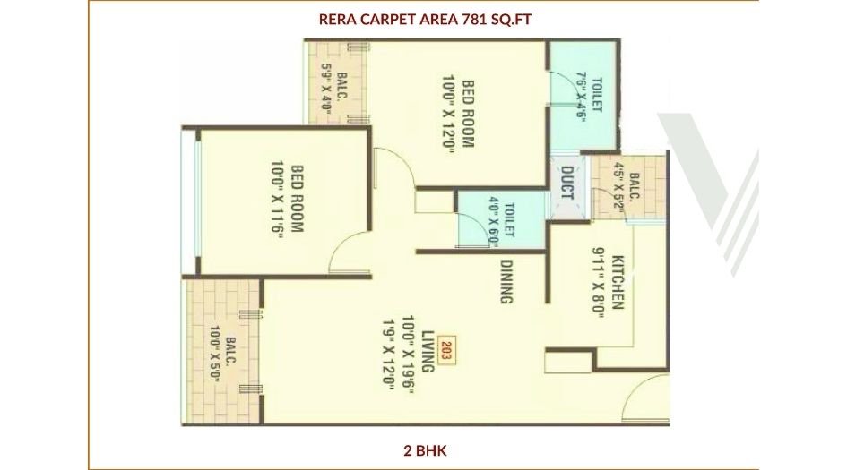 Valeentina-Tower-Floor-Plan-2 BHK-781 Sqft