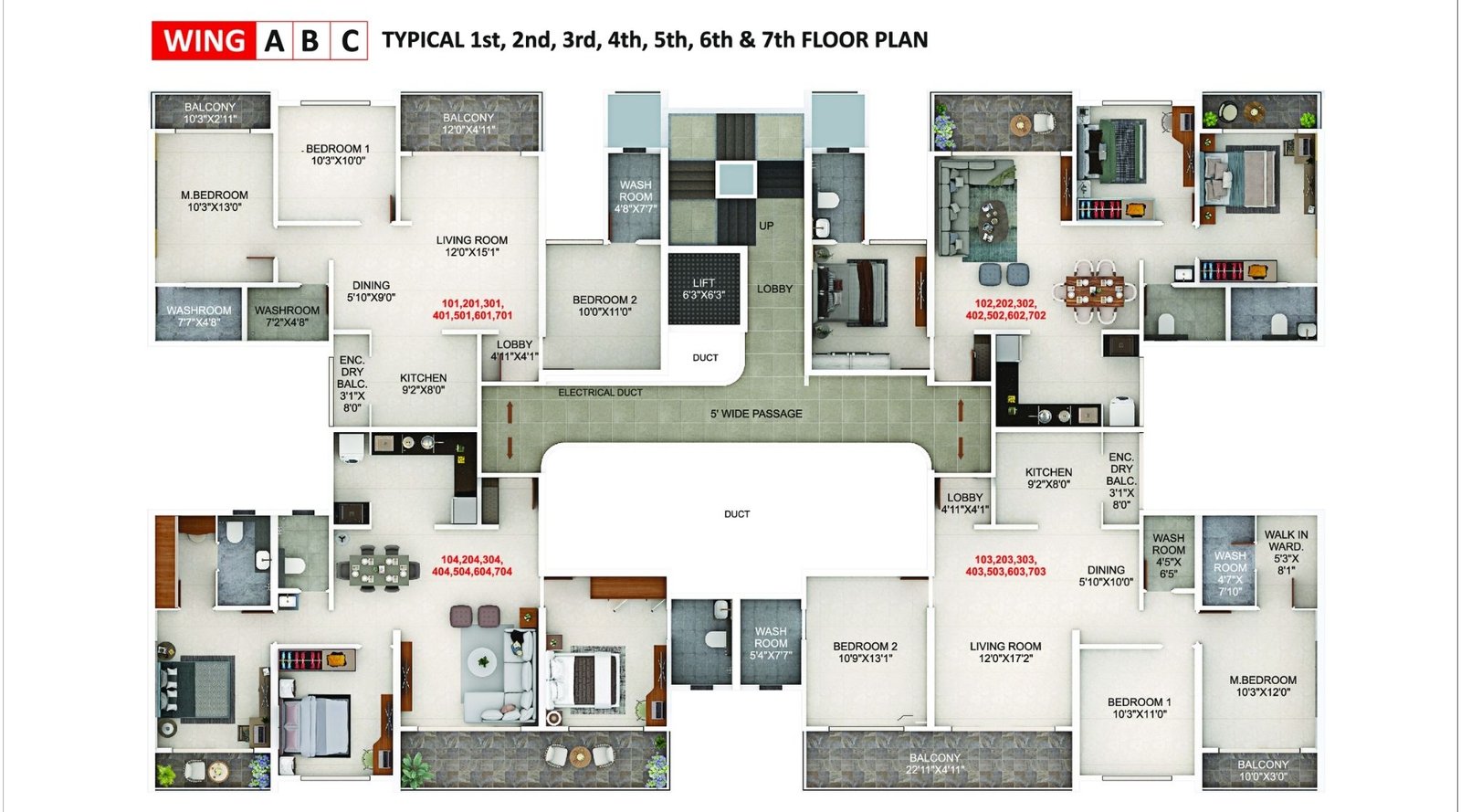Sonigara-24-Sunshine-Viva-Typical-Floor-Plan (2008 x 1116 px)