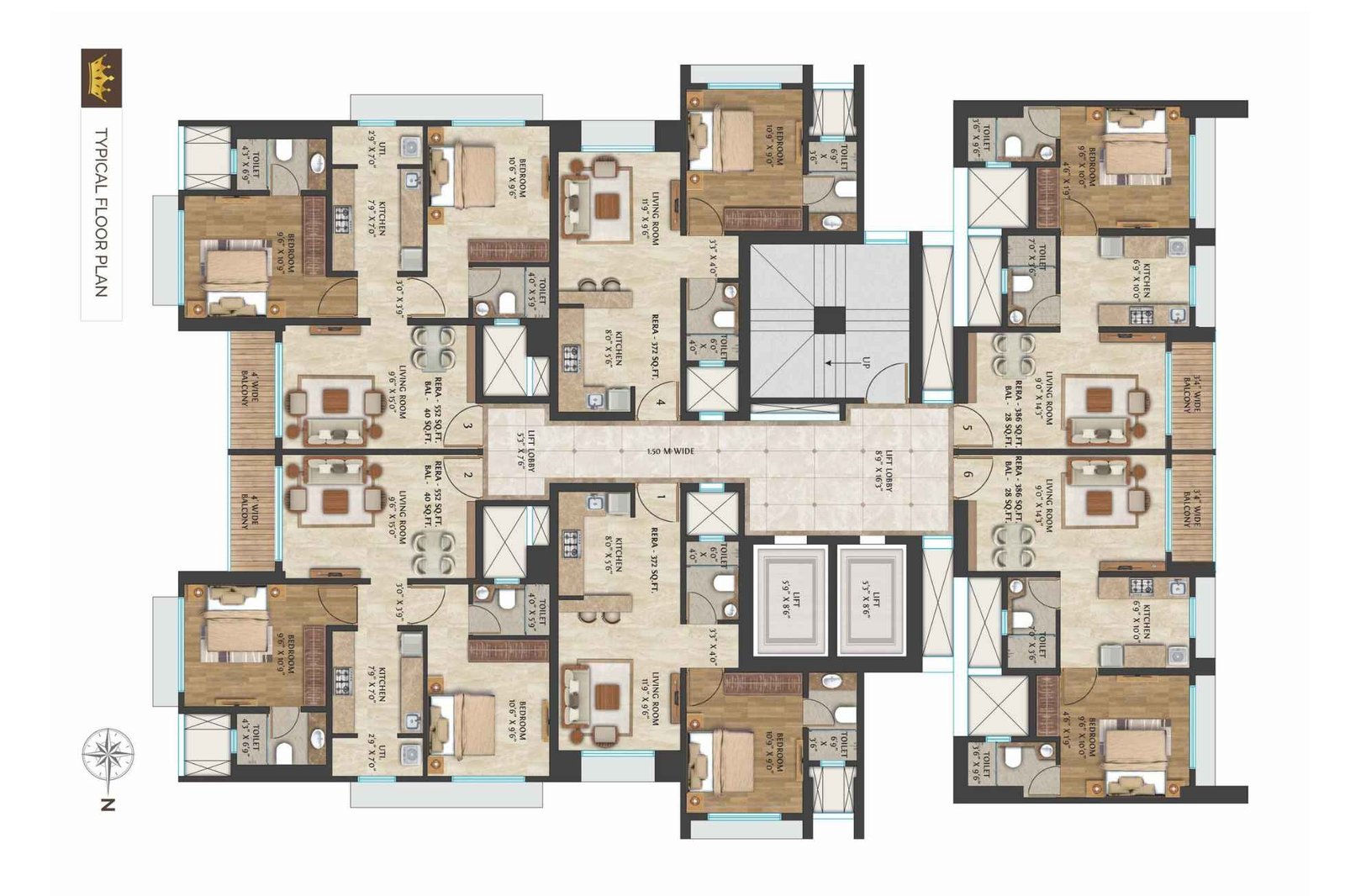 Metro-Crown-Typical-Floorplan