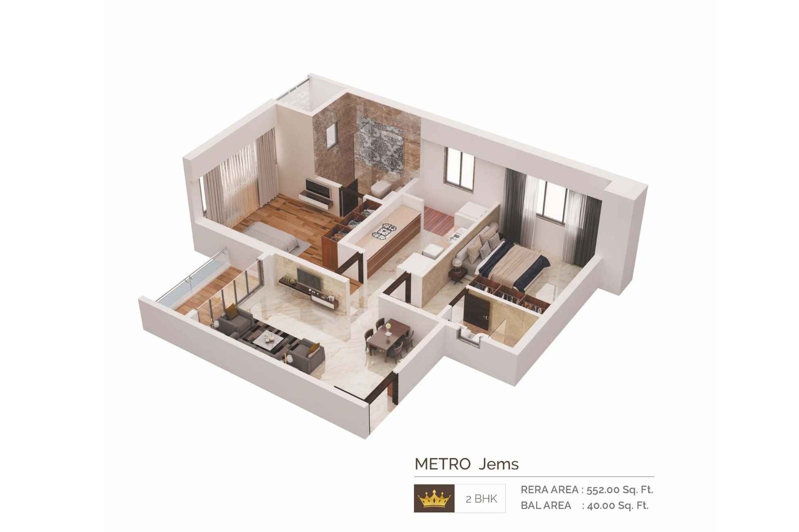 Metro-Crown-2-BHK-Floorplan-592-sqft
