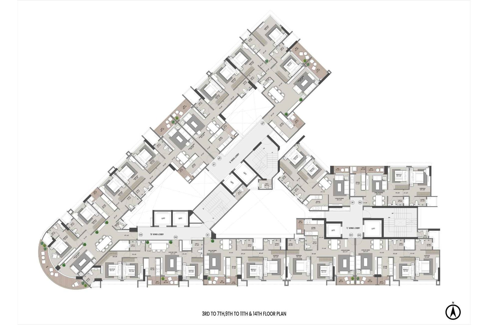 Nine-Arcs-Typical-Floor-Plan-3rd-to-7th-&-14-th