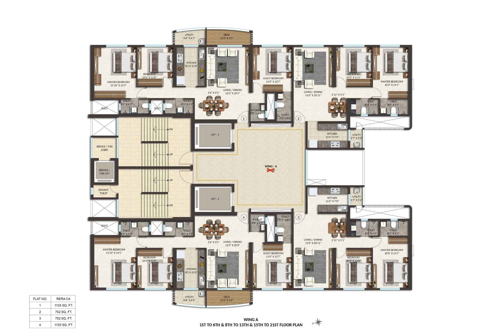 Spenta-Anthea-Typical-Floor-Plan-Wing-A