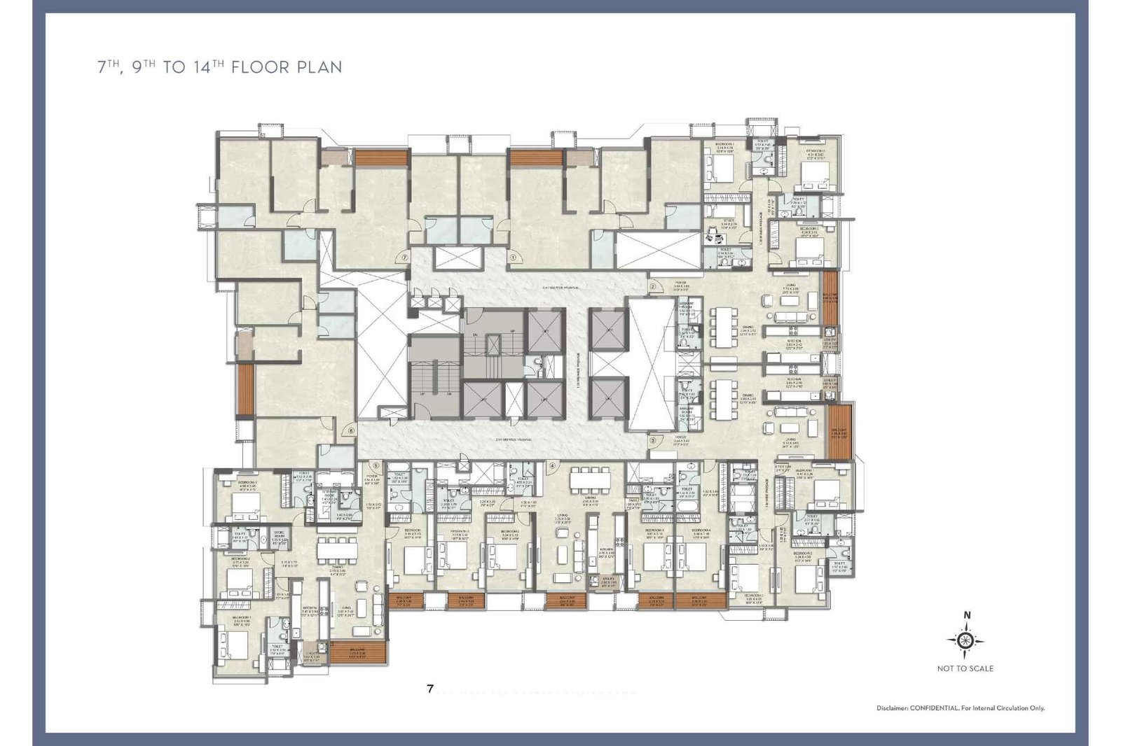 Kalpataru-Amare-7th,9th-To-14th-Floor-Plan