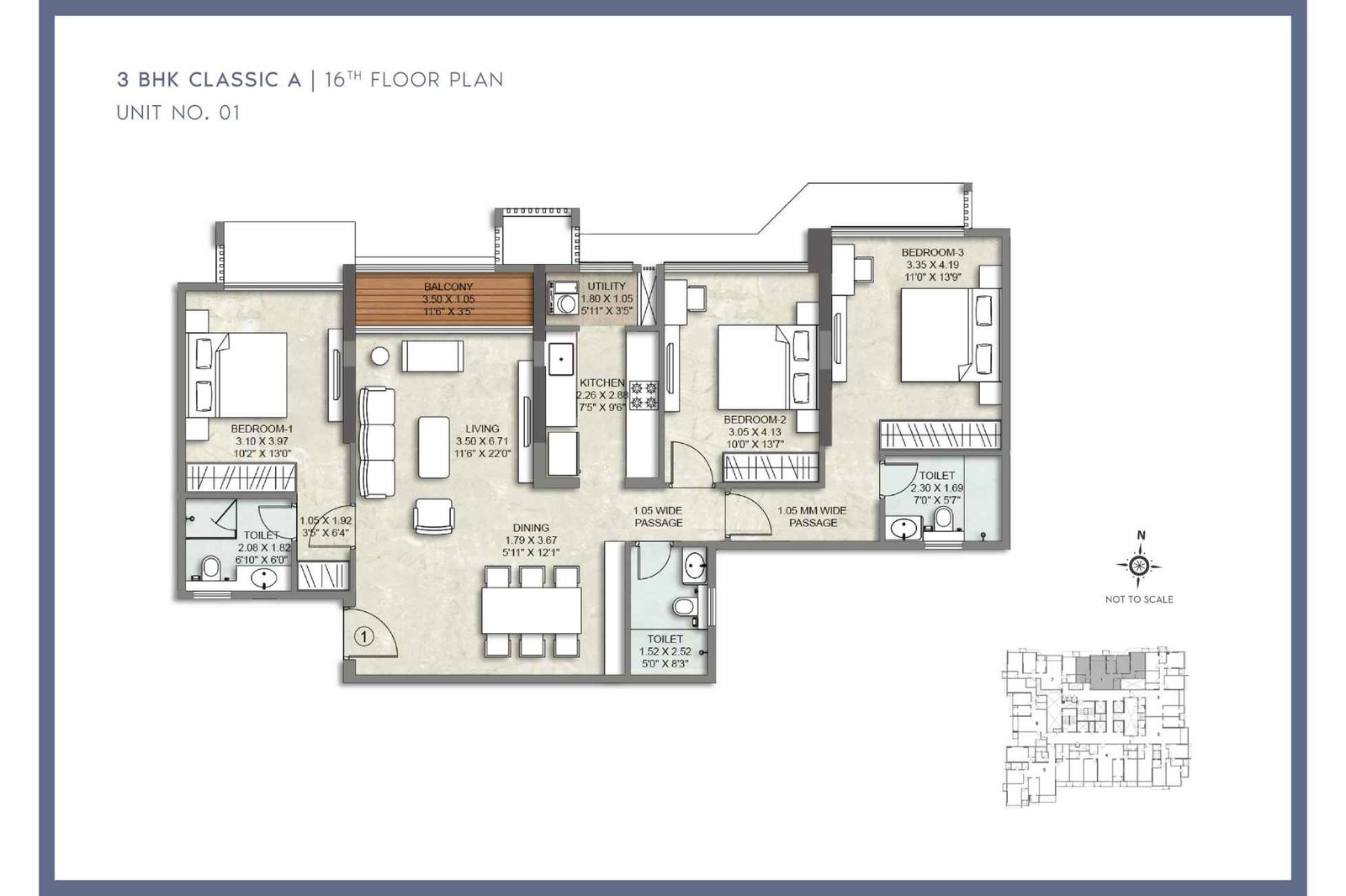 Kalpataru-Amare-3BHK-Classic-A-Floor-Plan