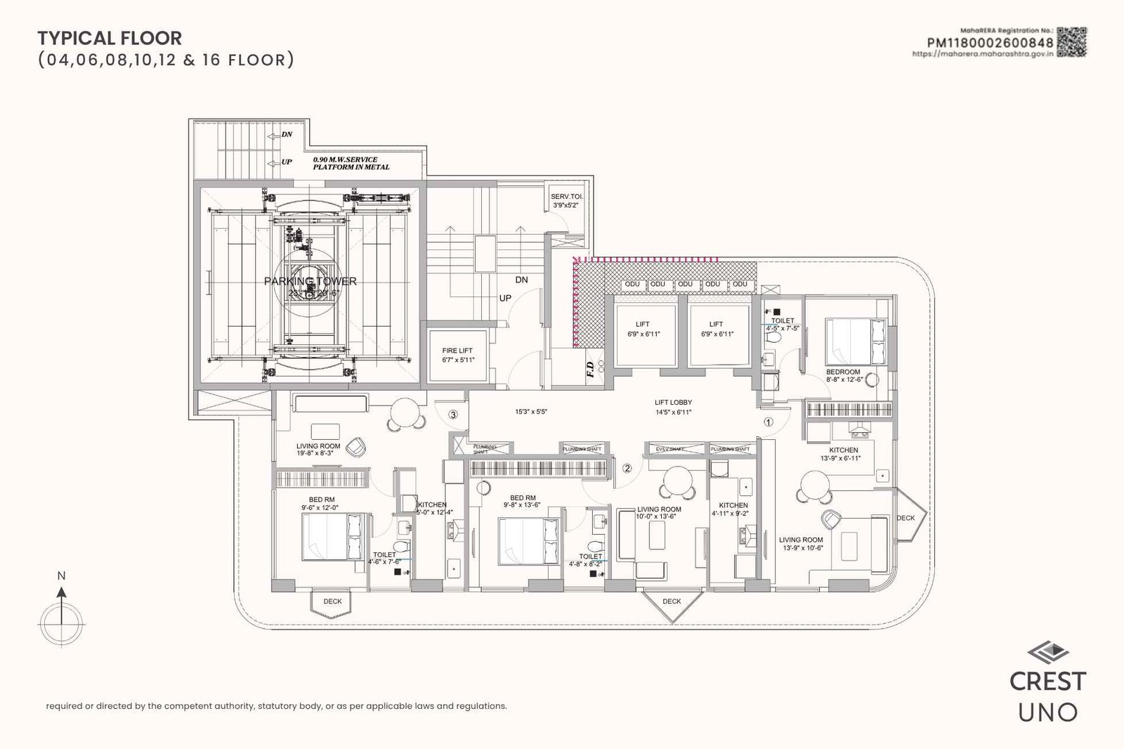 Crest-Uno-Typical-floor-plan-4th-to-16th