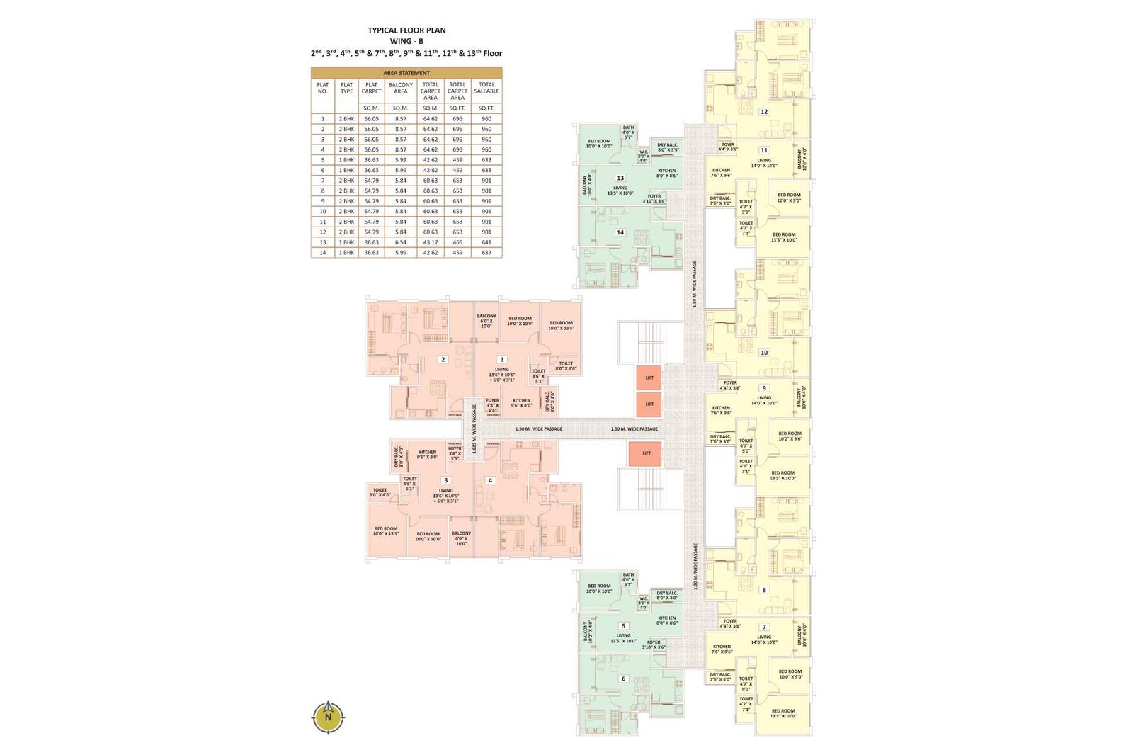 Jefro-Kingstown-Floor-Plan-Typical-Wing-B
